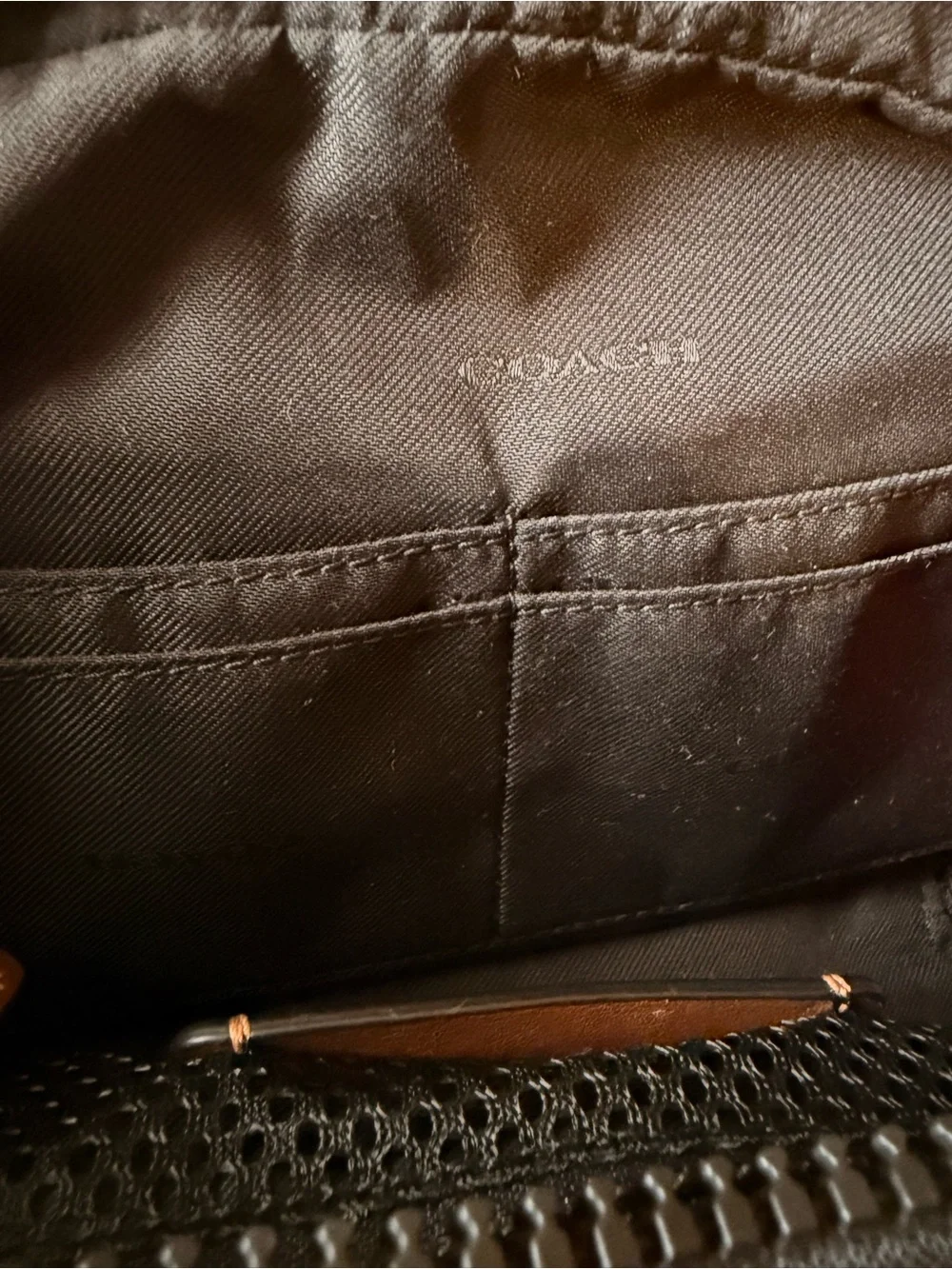 Coach Pacer Red Leather Utility Bag with Black Adjustable Strap